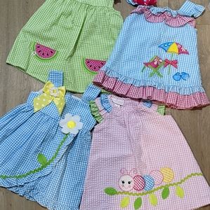 9-12 months baby girl dressed